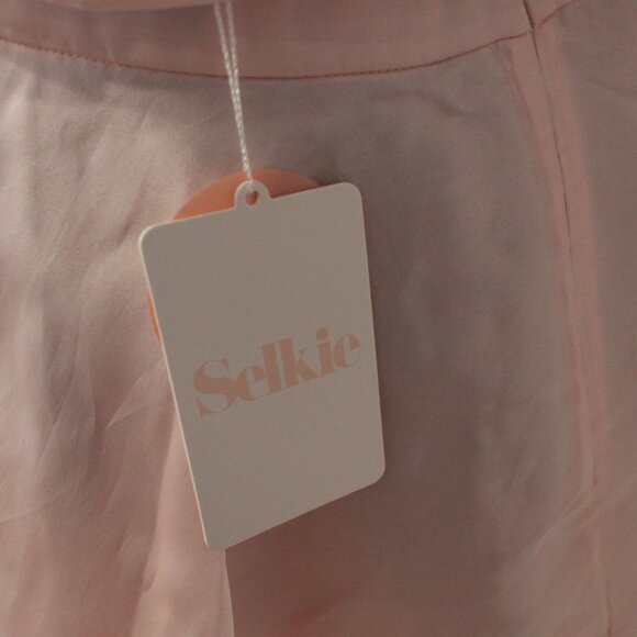 Selkie Pink The Silk Satin Paper Doll Blouse & Skirt Set - Picture 3 of 4